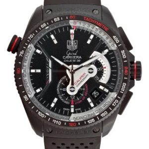 Black-Anodized-Titanium-Grand-Carrera-Chronometer-Rubber-Strap-0