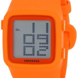 Converse-VR002-800-Reloj-unisex-con-correa-de-caucho-color-naranja-gris-0