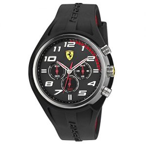 Ferrari-De-los-hombres-Scuderia-Sport-Chrono-Analgico-Dress-Cuarzo-Reloj-0830147-0