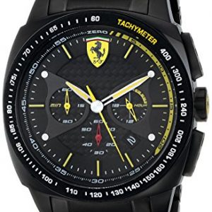 Ferrari-De-los-hombres-Scuderia-Sport-Chrono-Analgico-Dress-Cuarzo-Reloj-0830162-0