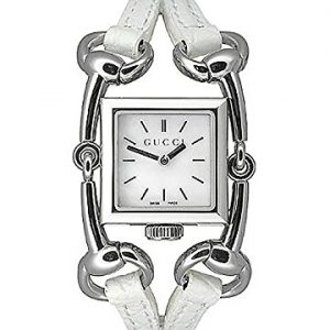 Gucci-YA116504-Reloj-de-cuarzo-blanco-con-correa-de-piel-cristal-zafiro-sinttico-0
