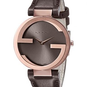 Gucci-YA133309-Reloj-de-cuarzo-para-mujer-con-correa-de-cuero-color-marrn-0