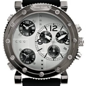 Marc-Ecko-M21587G1-Reloj-analgico-para-caballero-de-silicona-Resistente-al-agua-plateado-0