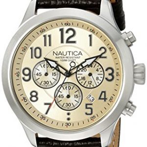 Nautica-Hombre-nad14518g-NCC-01-Chrono-Analgico-Pantalla-cuarzo-reloj-de-color-beige-0