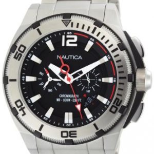 Nautica-N31517G-Reloj-para-hombres-correa-de-acero-inoxidable-color-plateado-0