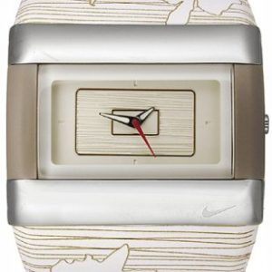 Nike-WC0024178-Reloj-con-correa-de-caucho-para-mujer-color-beige-gris-0