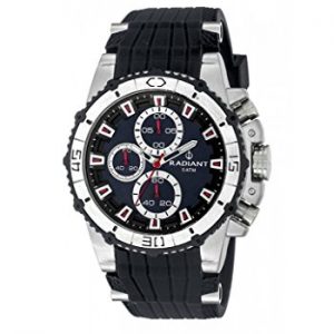 Ref-RA304701-Reloj-Radiant-Caballero-caja-de-acero-esfera-negra-correa-de-caucho-negro-cierre-de-hebilla-sumergible-50-metros-0