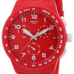 Swatch-SUSR400-Reloj-crongrafo-de-cuarzo-unisex-correa-de-silicona-color-rojo-0