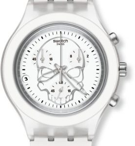 Swatch-SVCW4000AG-Reloj-analgico-de-caballero-de-cuarzo-con-correa-de-aluminio-blanca-0