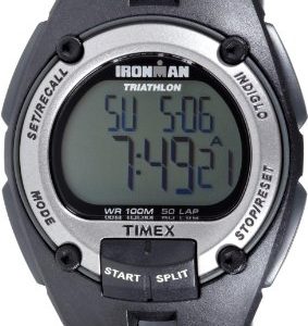 Timex-Ironman-5-Reloj-de-caballero-de-cuarzo-correa-de-goma-color-negro-con-cuenta-vueltas-0