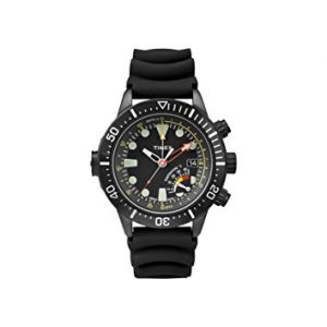 Timex-Reloj-de-cuarzo-Man-Iq-Depth-Luminor-Negro-46-mm-0