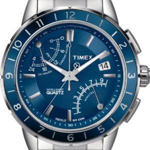 Timex-T2N501AU-Reloj-analgico-de-caballero-de-cuarzo-con-correa-de-acero-inoxidable-plateada-0
